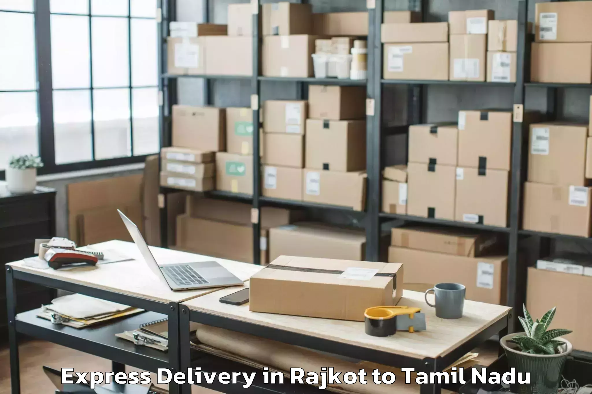 Easy Rajkot to Ramee Mall Express Delivery Booking